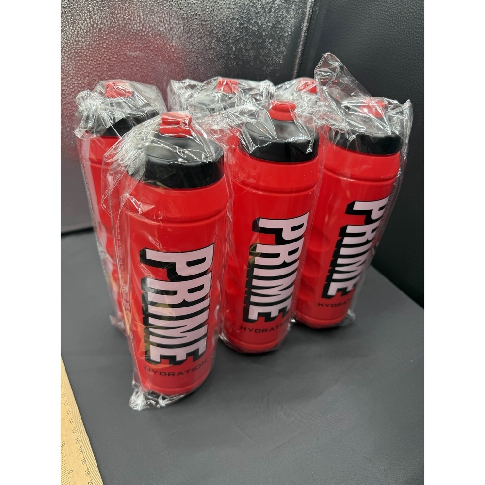 Prime Hydration Squeeze Water‎ Bottle 1L Tropical Punch Lot of 6